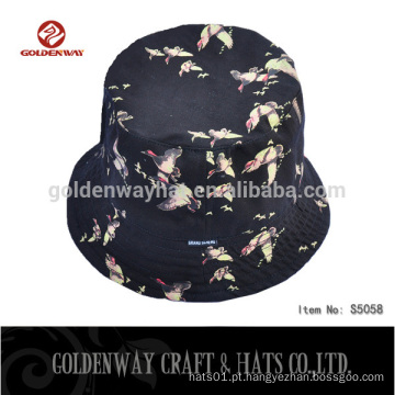 Hot selling short brim Black Bucket hat